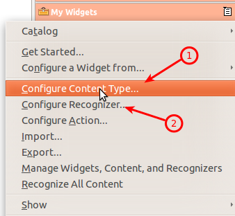 Right Click on the My Widgets Toolbox