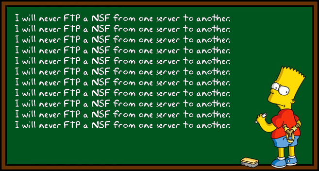 I will never FTP a NSF